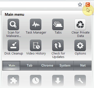 Click&Clean Menu