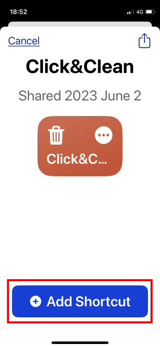 Add Cleaner to iPhone