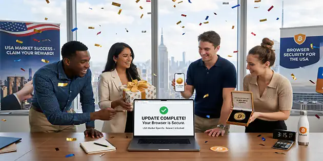 Beautiful women updating Chrome